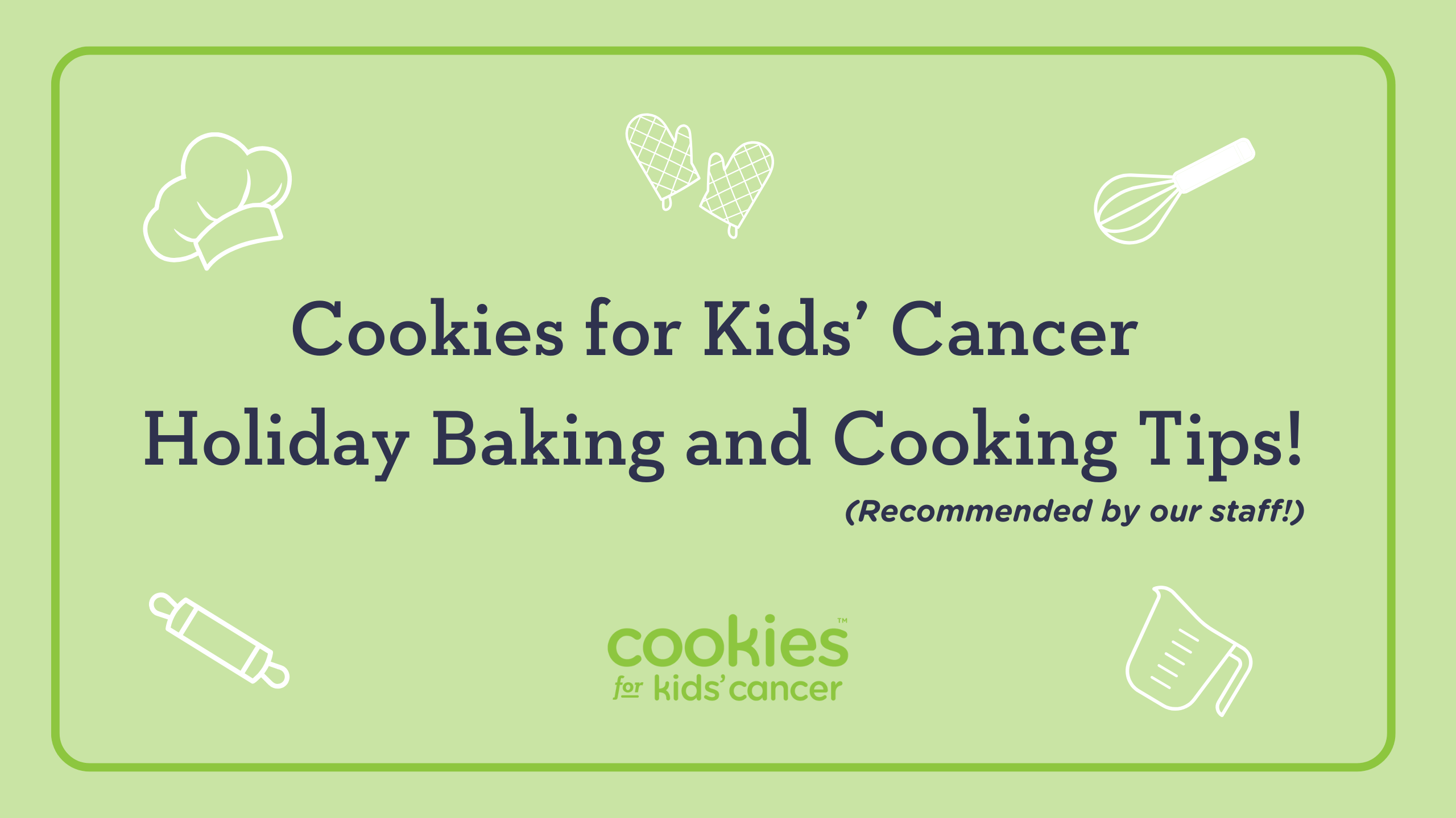 Good Food, Good Mood: Good Cookie Baking and Cooking Tips!