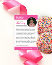 Load image into Gallery viewer, Aubrey&#39;s Rainbow Sprinkles and Bows Cookies
