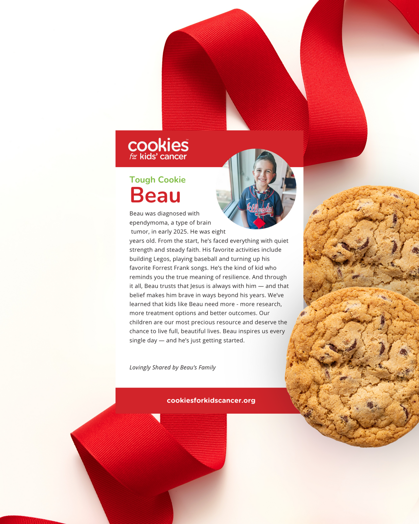 Brave Like Beau Chunky Chocolate Chip Cookies
