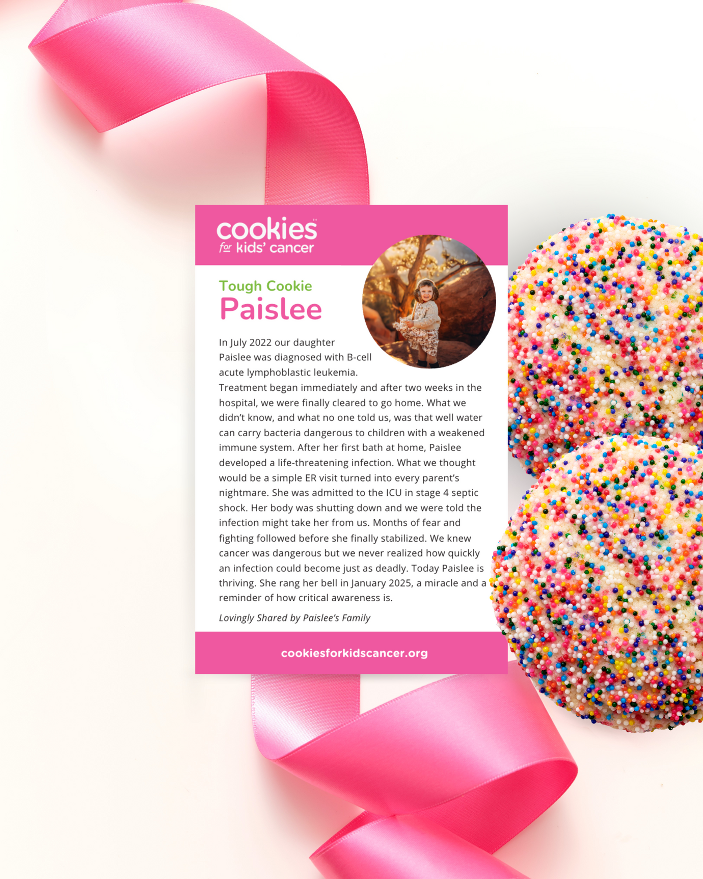 Paislee's Bright Bites Rainbow Sprinkle Cookies