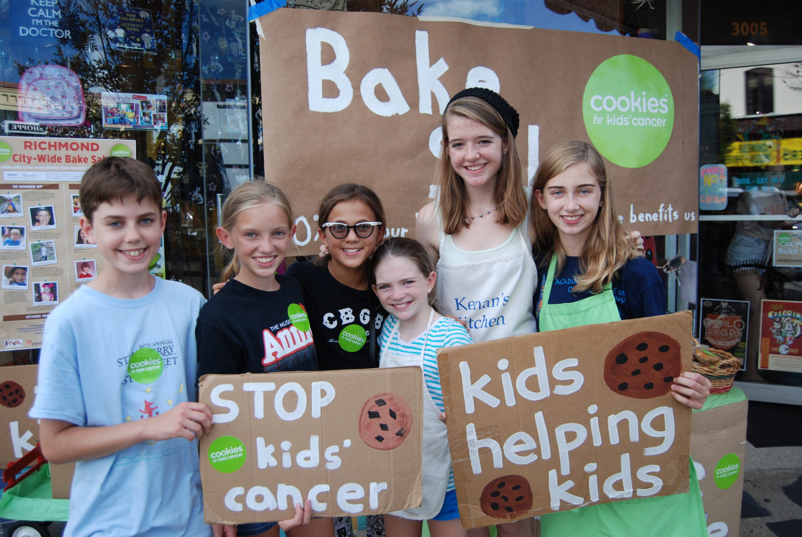 Richmond City-Wide Bake Sale - World of Mirth location-Wendy Martin kids - September 2014